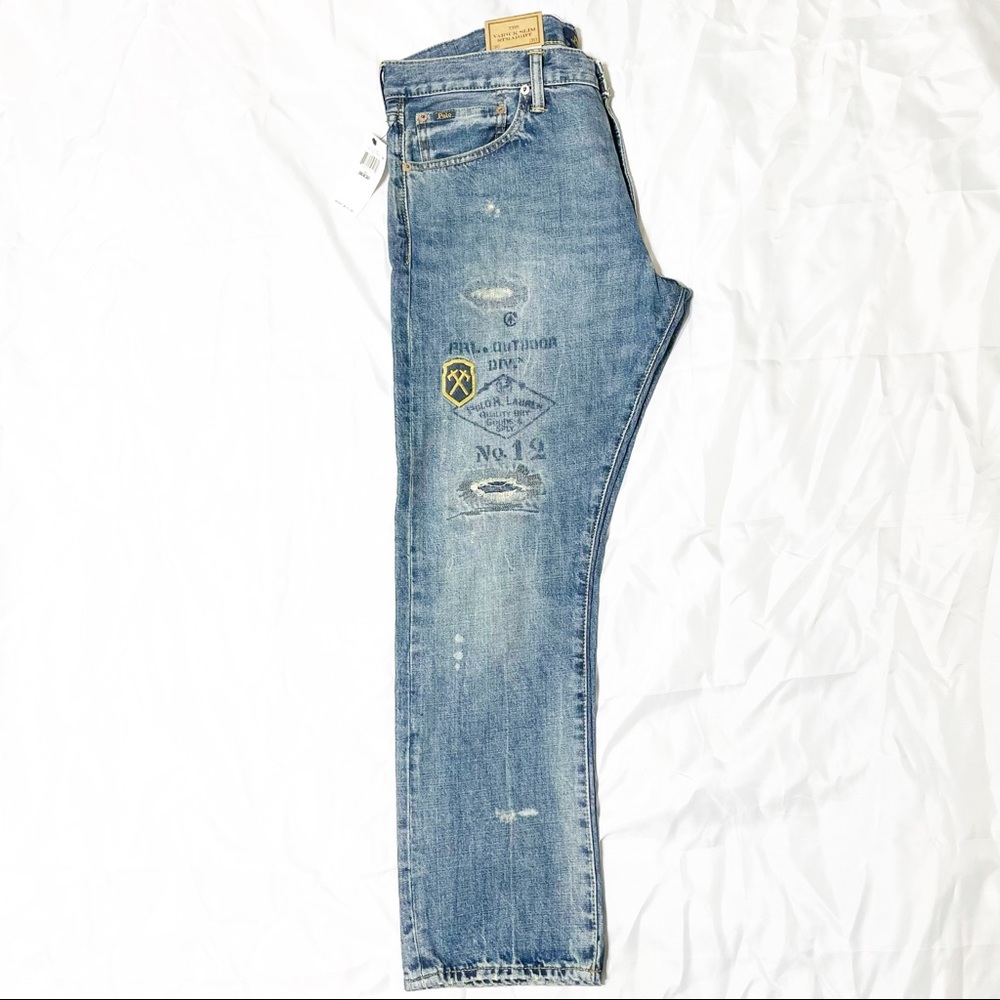 POLO RALPH LAUREN VARICK SLIM STRAIGHT JEANS - Picture 6 of 9